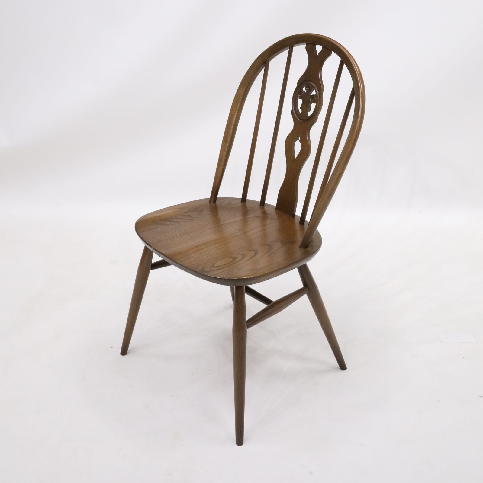 1 Ercol Fleur De Lys Bow Back Kitchen/Dining Chair Model 878 Free Uk Delivery