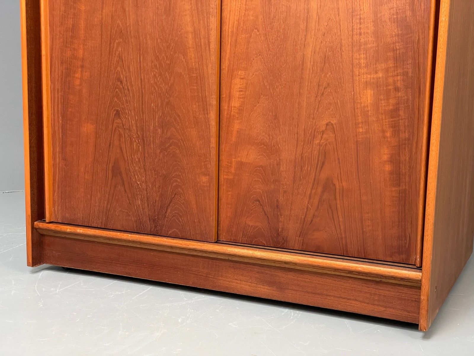 photo for sale Vintage Austinsuite Teak Wardrobe Retro 1970s Shelves Clothes Cupboard Eb12078