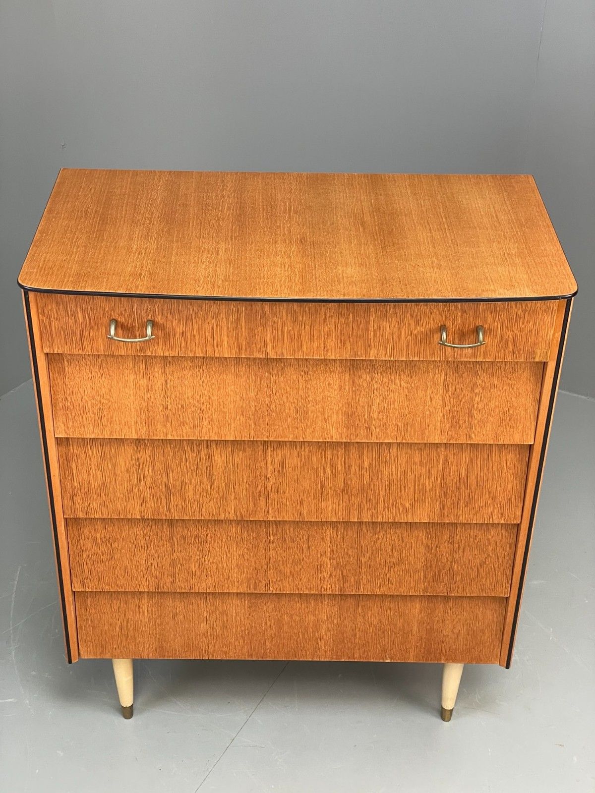 Vintage Chest Of Drawers Avalon Oak 1960s Mid Century Retro Eb12198 photo for sale