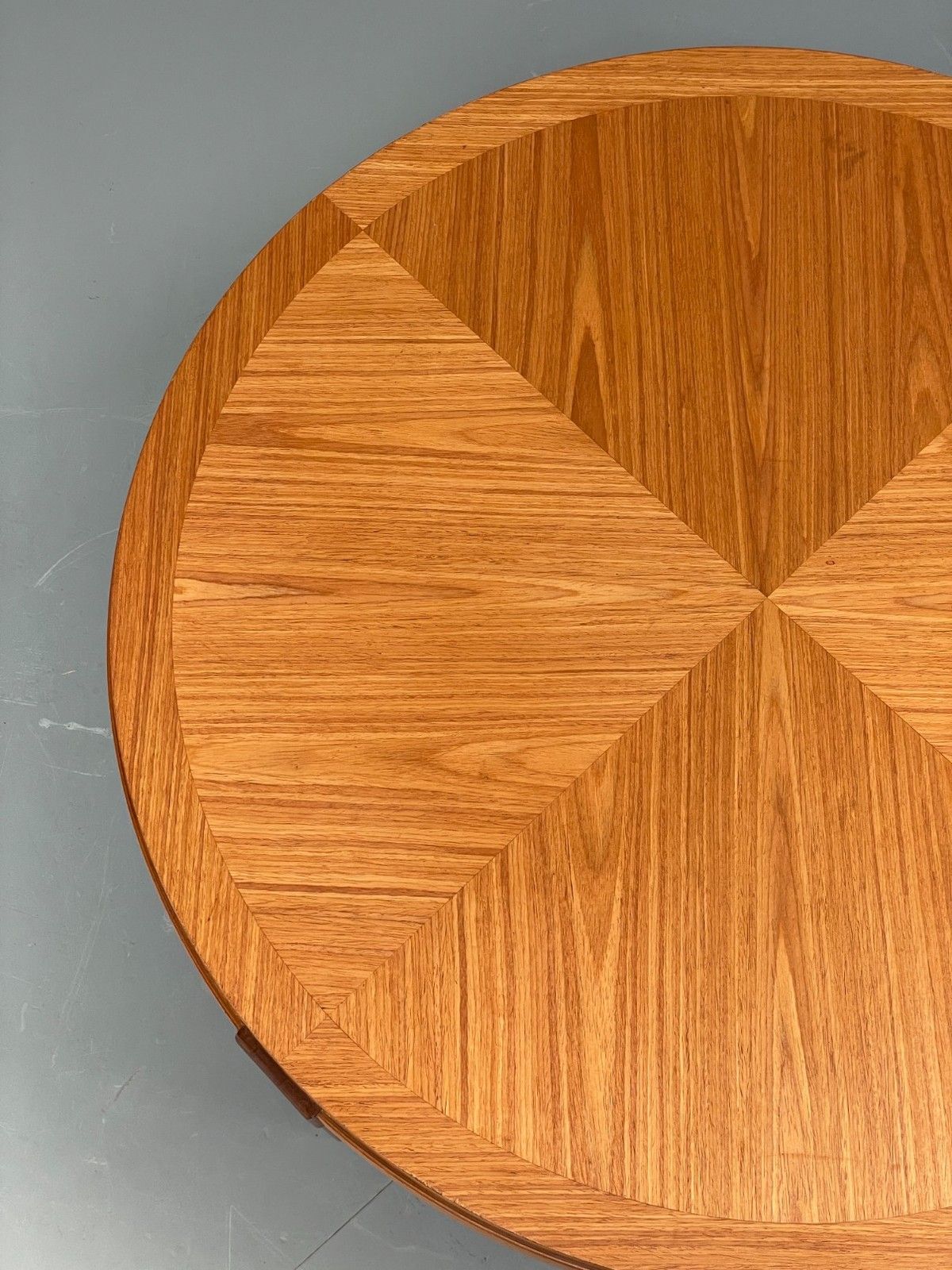 Furniture Vintage Circular Coffee Table By Stonehill 1960s Retro Teak Quartered Eb12200 photo