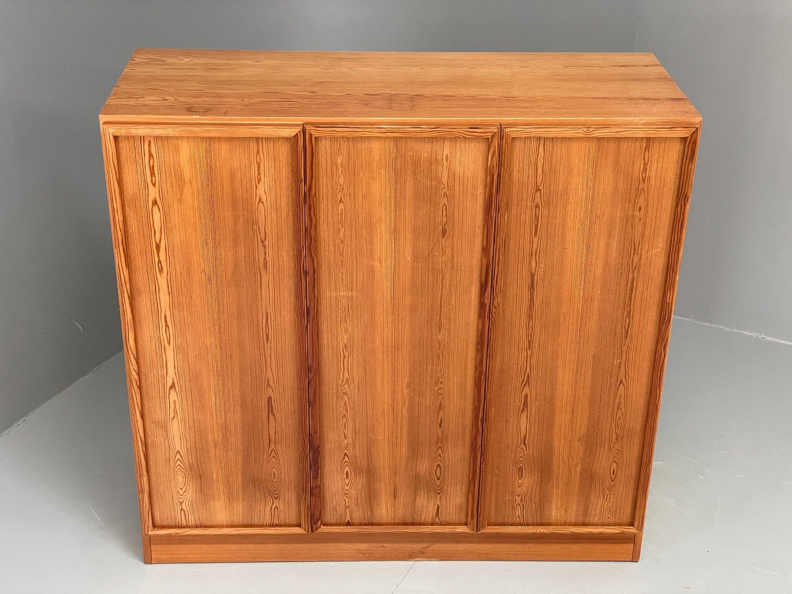 Vintage Danish Pine Cabinet By Viborg Møbler 1970s Drawers Shelving Eb10846 photo vinterior