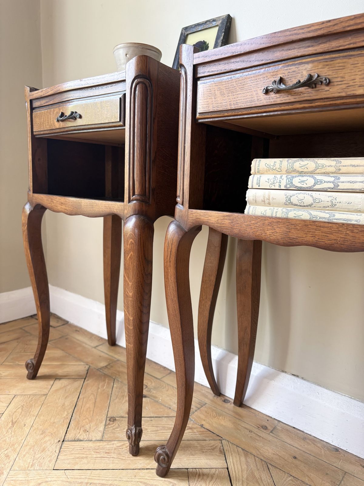 Pair Of  Vintage French Bedside Tables photo 895.0
