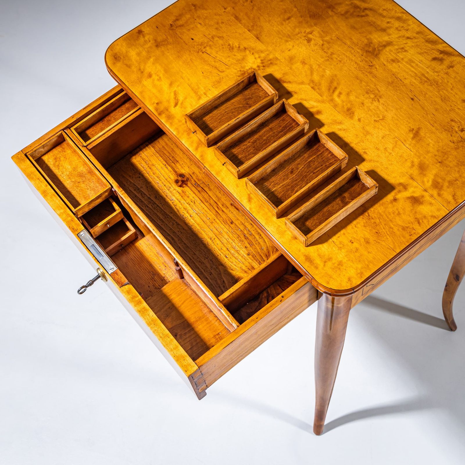 Biedermeier naaitage in berk, ca. 1820 photo buy