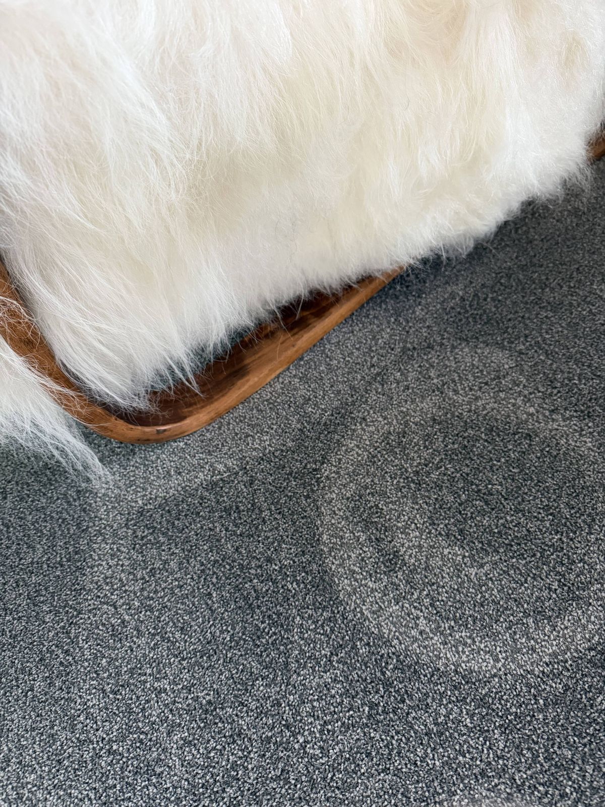 Halabala H269 Bentwood Chair, Real Sheepskin Covering photo vintage