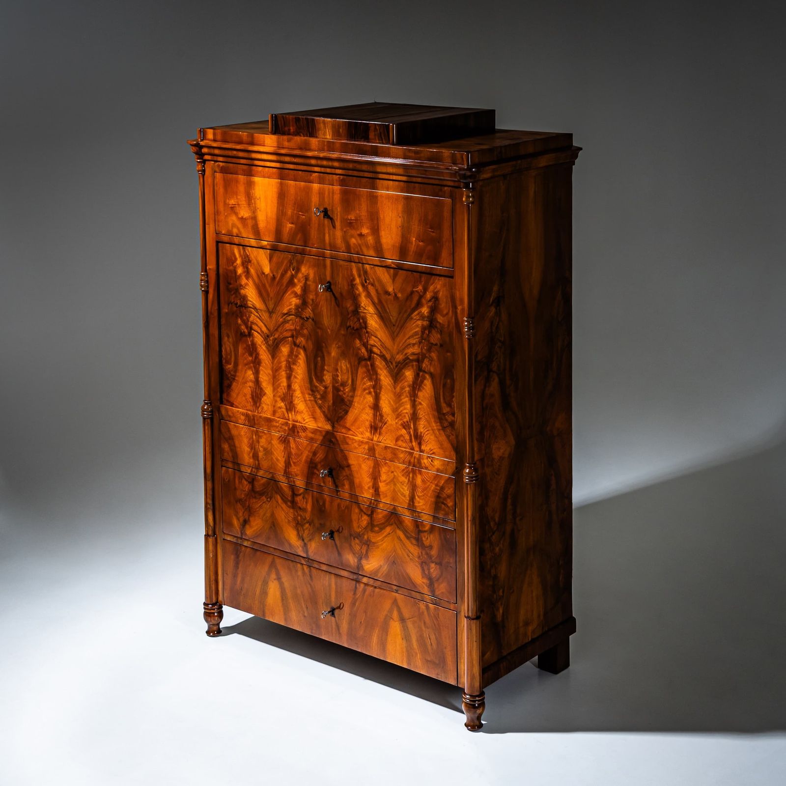 Biedermeier secretaire, ca. 1840 photo for sale