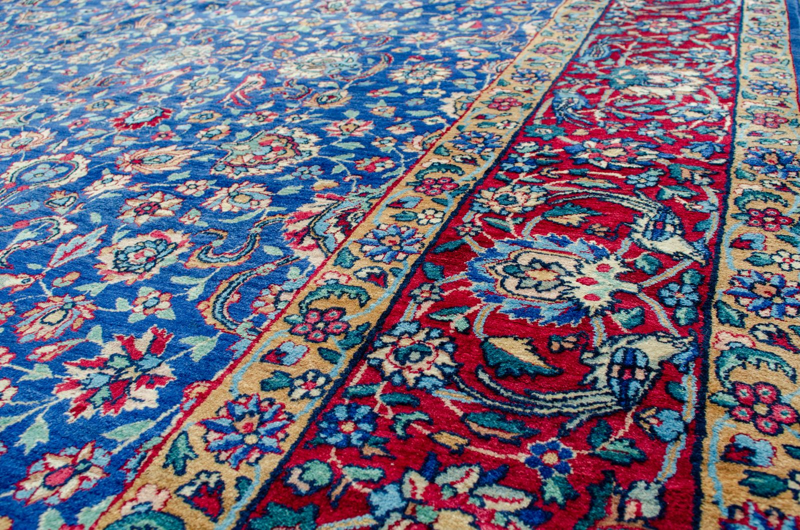 Antiek Yazd-tapijt 353x250cm photo furniture