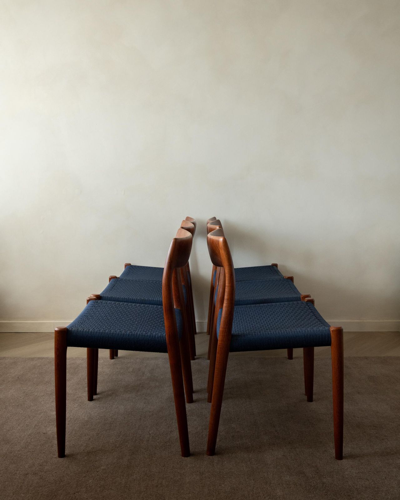 Mid Century Modern Teak Dining Chairs Model 77 By Niels Otto Møller, 1960s photo 5449.0