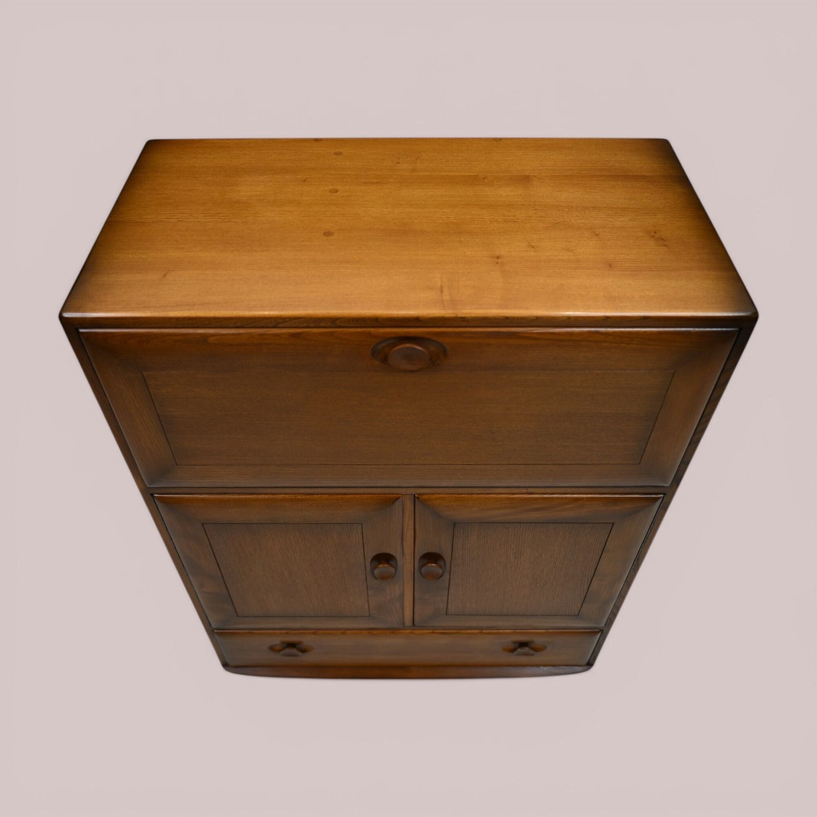 photo vintage Ercol Drinks Cabinet Golden Dawn Exc Free Uk Delivery