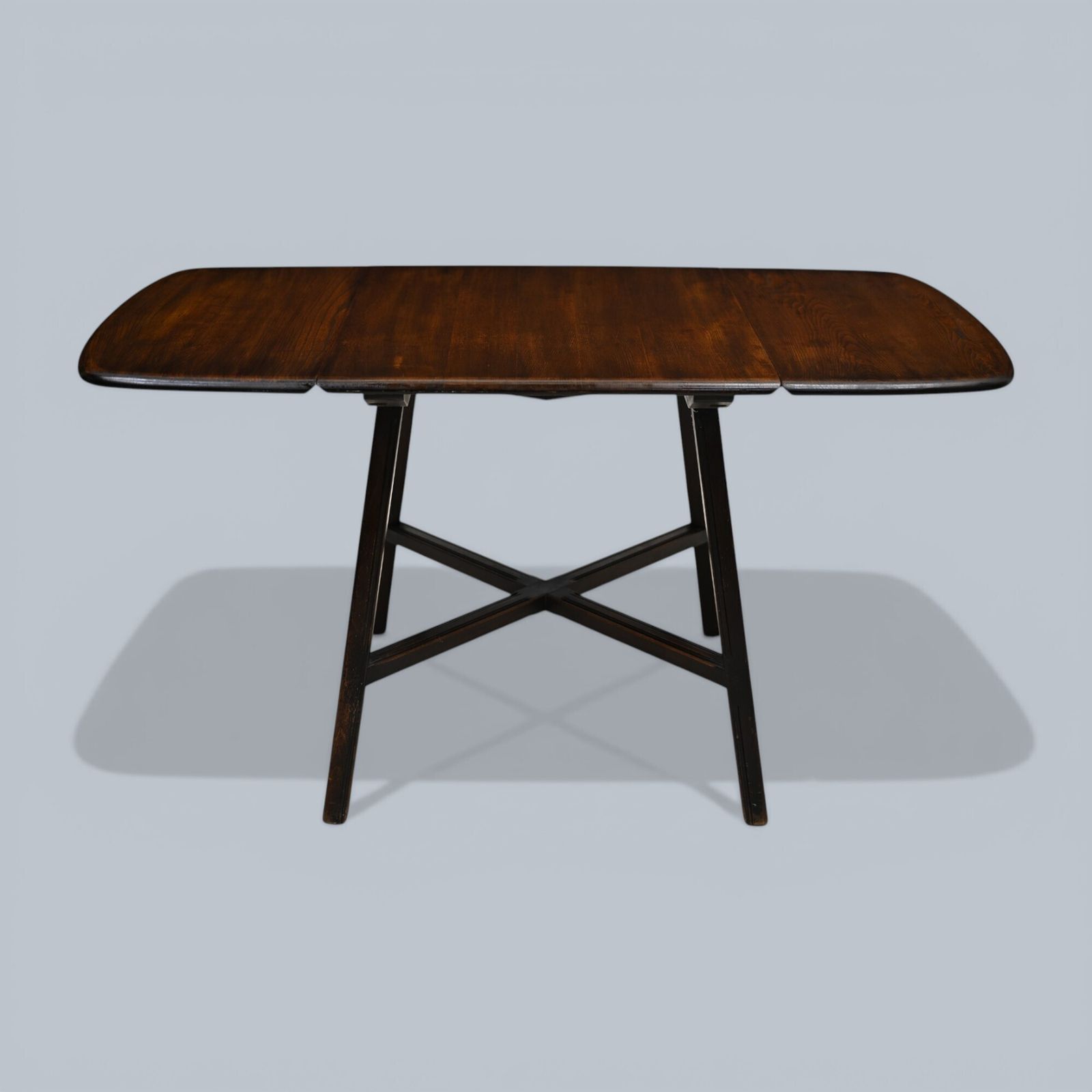 Ercol Drop Leaf Dining/Kitchen Table Seats Up To 6 Dark Finish Free Uk Delivery photo furniture