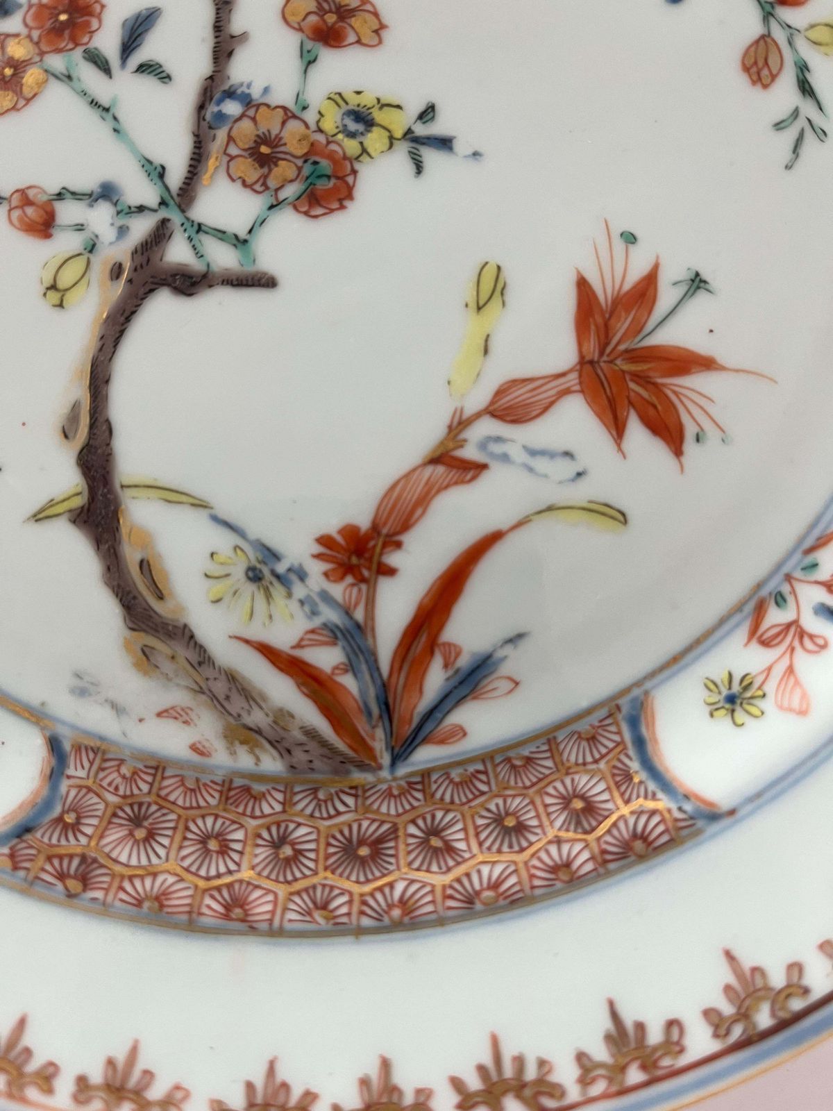 Chinese Kangxi Period Famille Verte Plate With Kakiemon Prunus Design, Circa 1690 photo for sale
