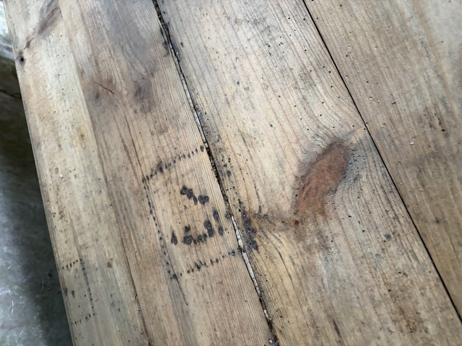 Antique French Farmhouse Kitchen Island Table — Pine & Oak, Two Drawers, 192cm photo 1750.0