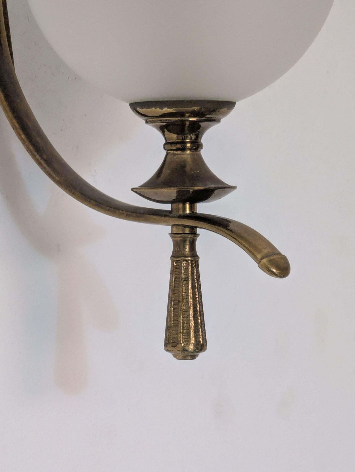Mid Century Italian Murano Glass Sconces Wall Lights In Glass Brass, 1960s photo Lighting