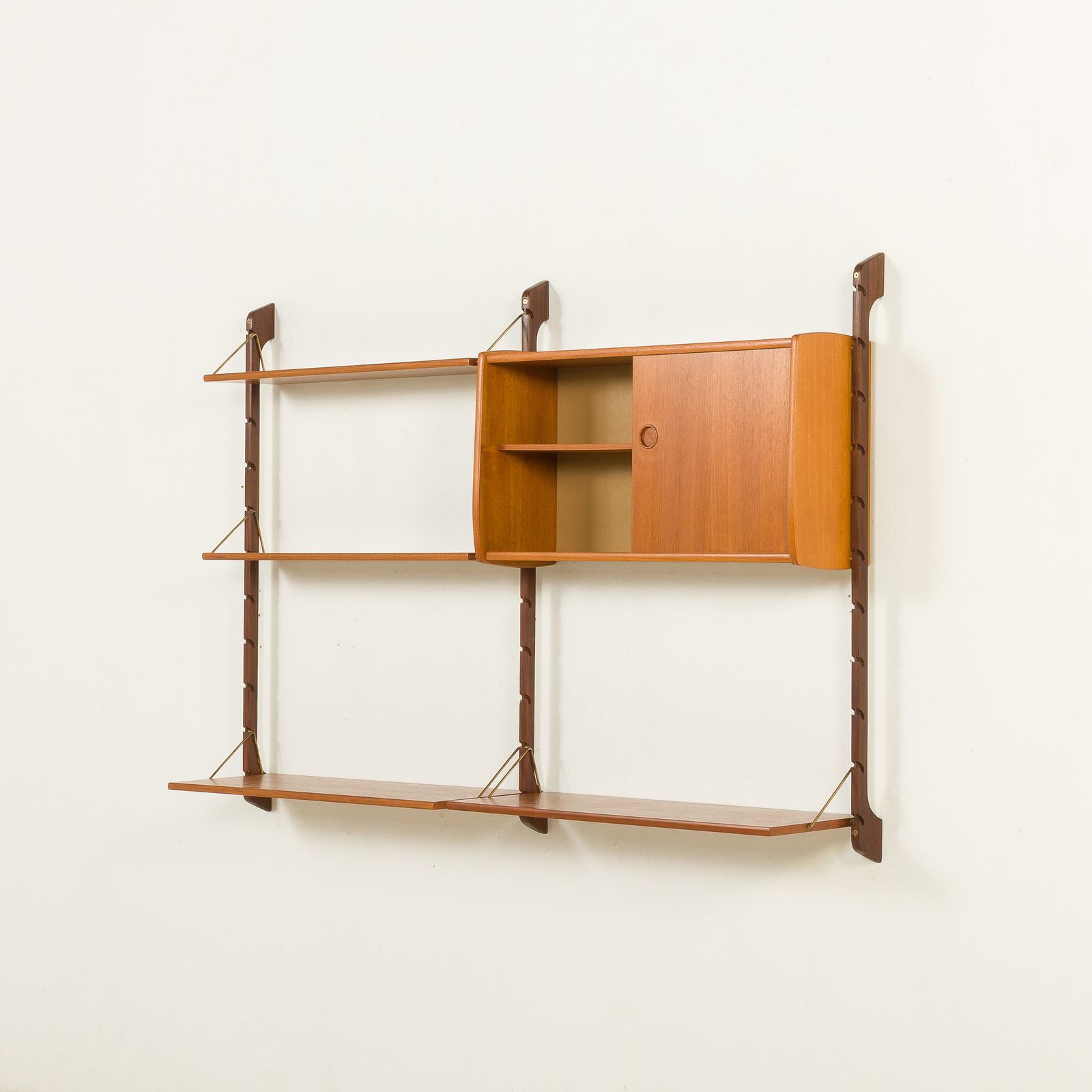Small Ergo Teak Wall Unit By John Texmon, Norway 1960s photo vinterior
