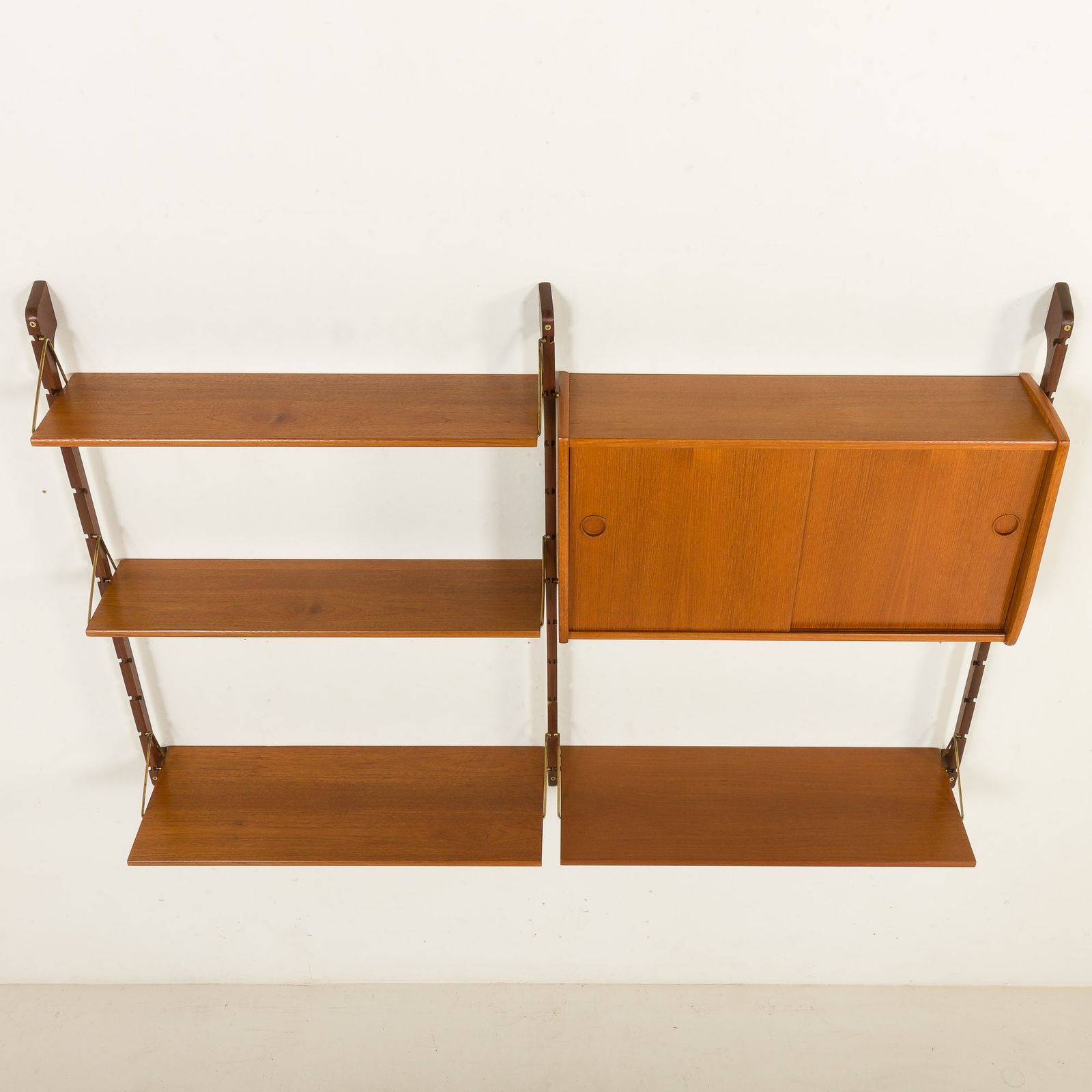 Small Ergo Teak Wall Unit By John Texmon, Norway 1960s photo vintage