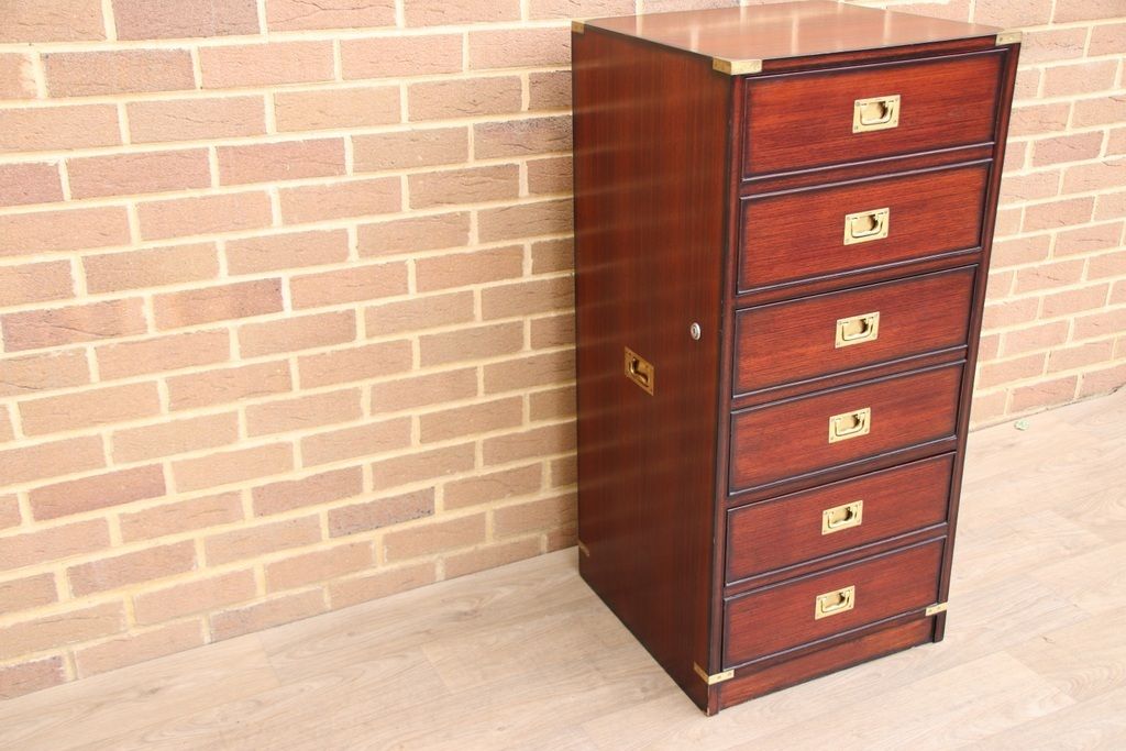 Mahogany Campaign Tallboy photo for sale