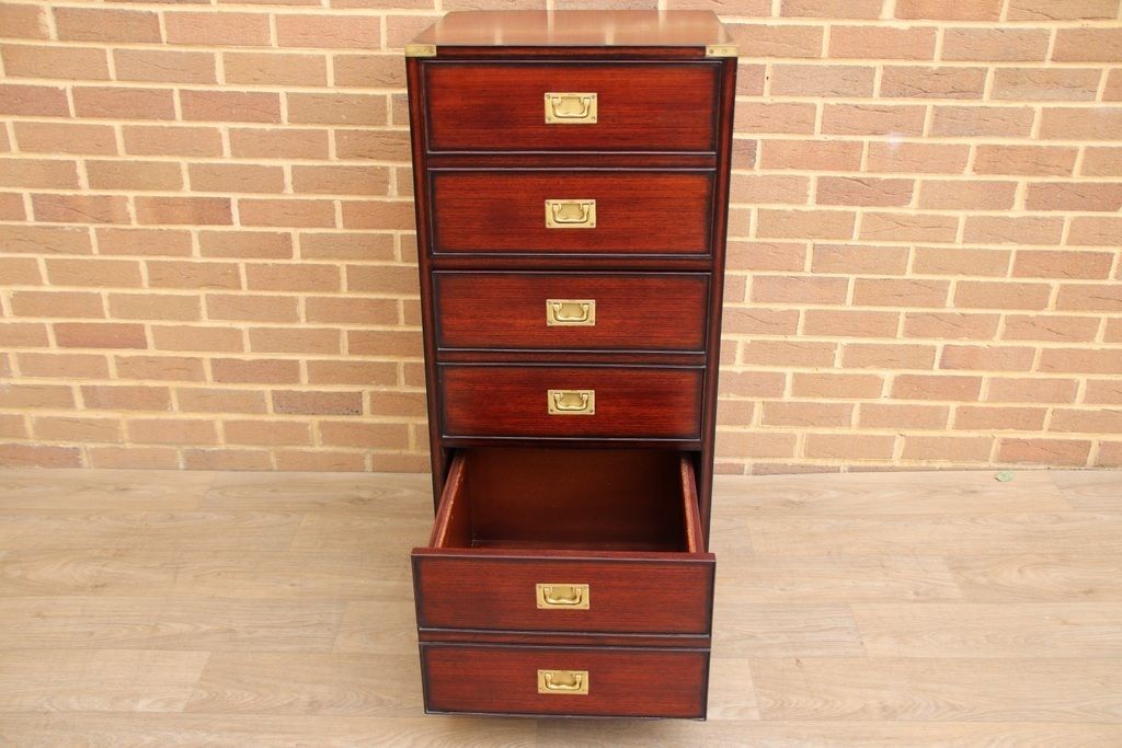 Mahogany Campaign Tallboy photo buy