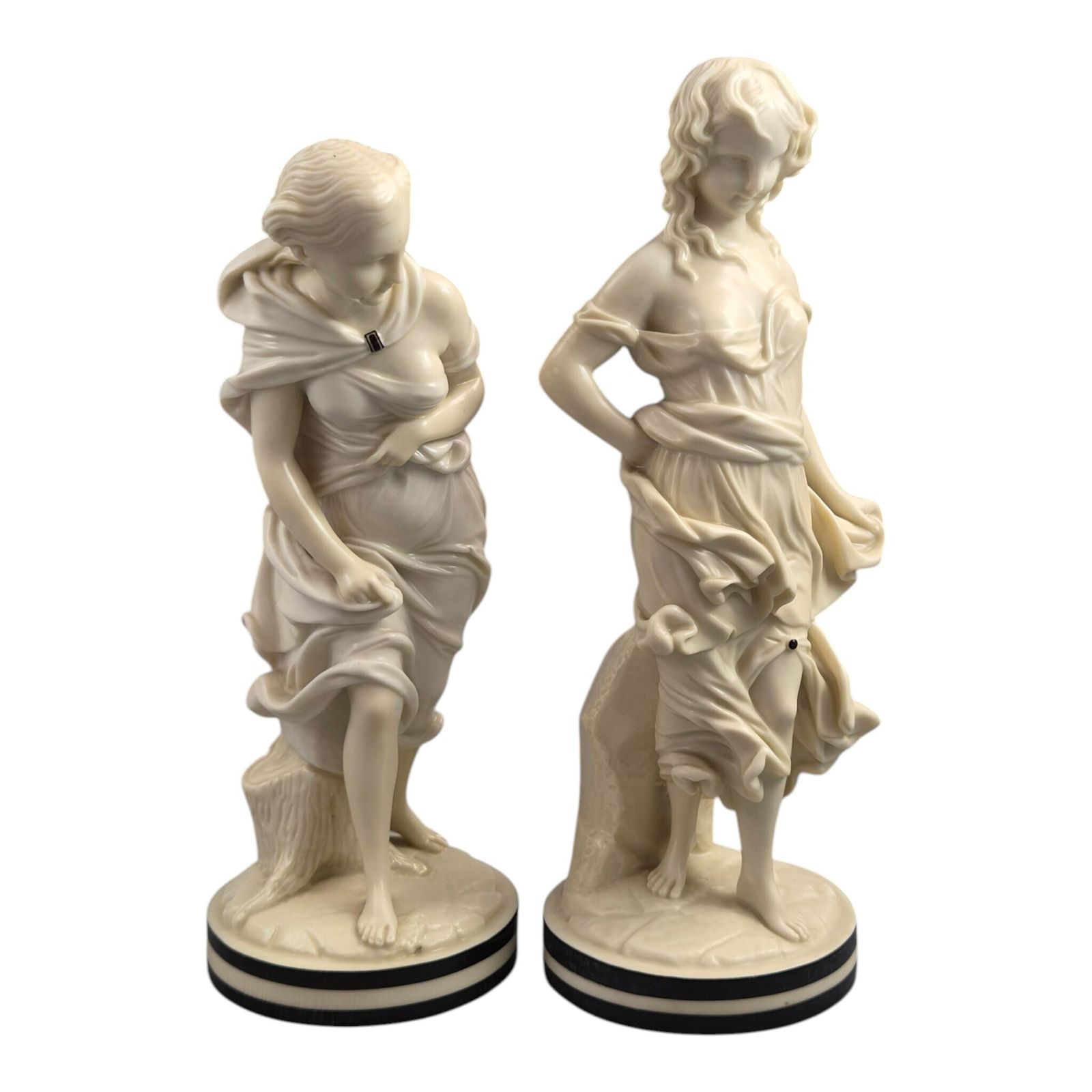 Royal Worcester "The Breezes" Porseleinen Figurenpaar door James Hadley, ca. 1865-1878 photo vinterior
