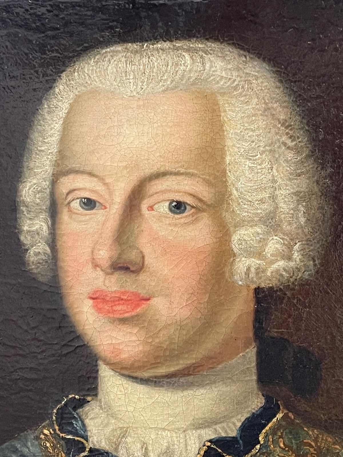18th Century Oil Portrait Duke Anthony Ulrich Brunswick Lüneburg Sash Badge Imperial Order Of St Andrew photo for sale