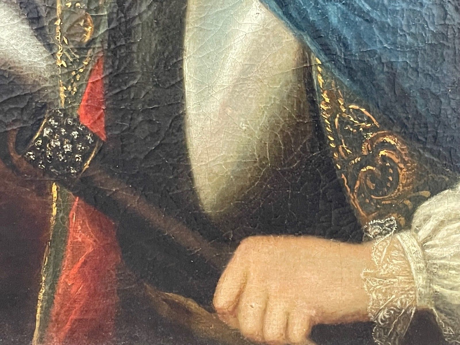 18e-eeuws olieverfportret hertog Anthony Ulrich Brunswick Lüneburg sjerp insigne Keizerlijke Orde van Sint-Andreas photo Kunst