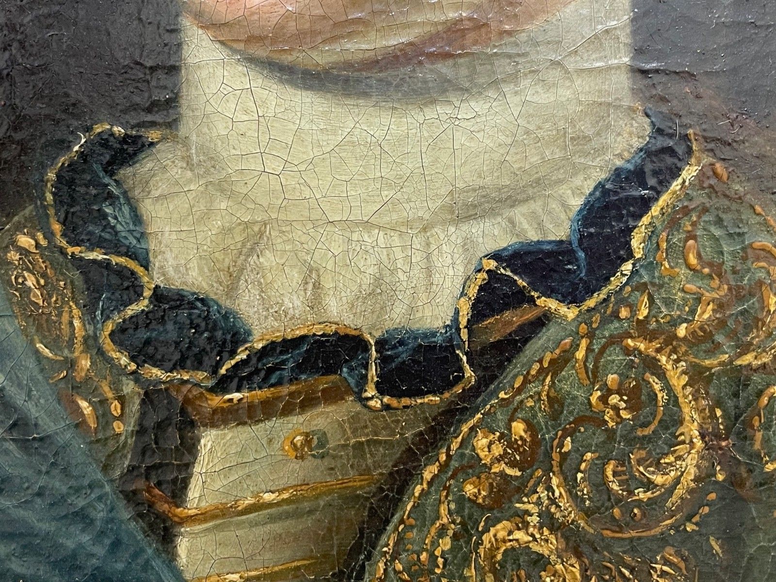 18e-eeuws olieverfportret hertog Anthony Ulrich Brunswick Lüneburg sjerp insigne Keizerlijke Orde van Sint-Andreas photo vintage