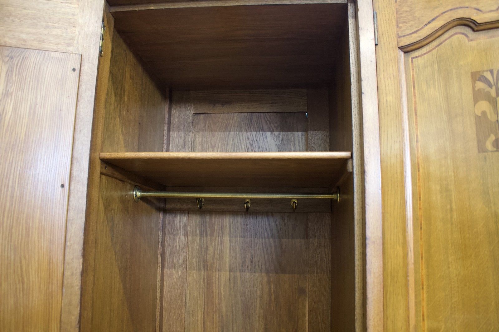 Antique Edwardian Mahogany And Satinwood Wardrobe, 1910s #1777 photo vintage