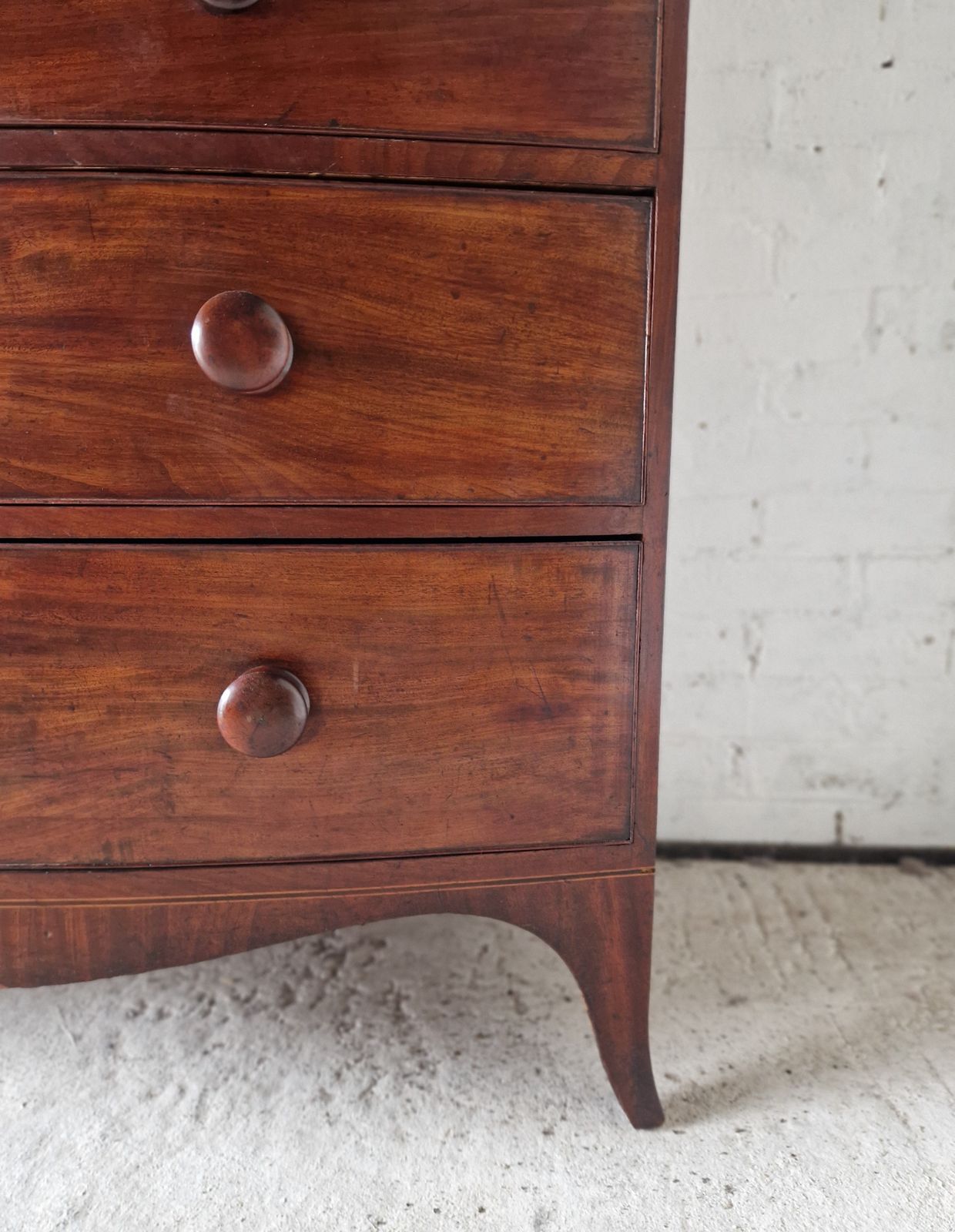 Antique Bowfront Chest Of Drawers photo buy