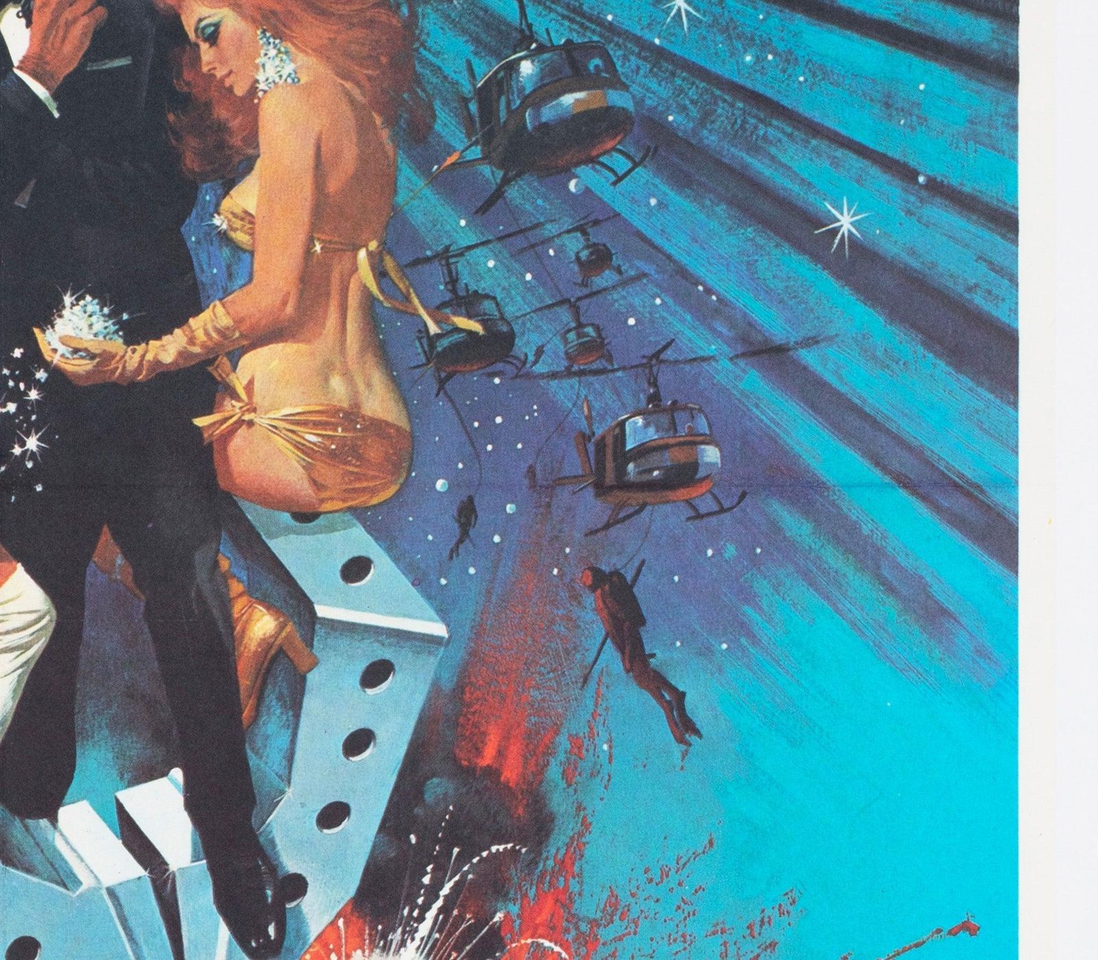Diamonds Are Forever 1971 French Moyenne Film Poster Robert Mcginnis photo vinterior