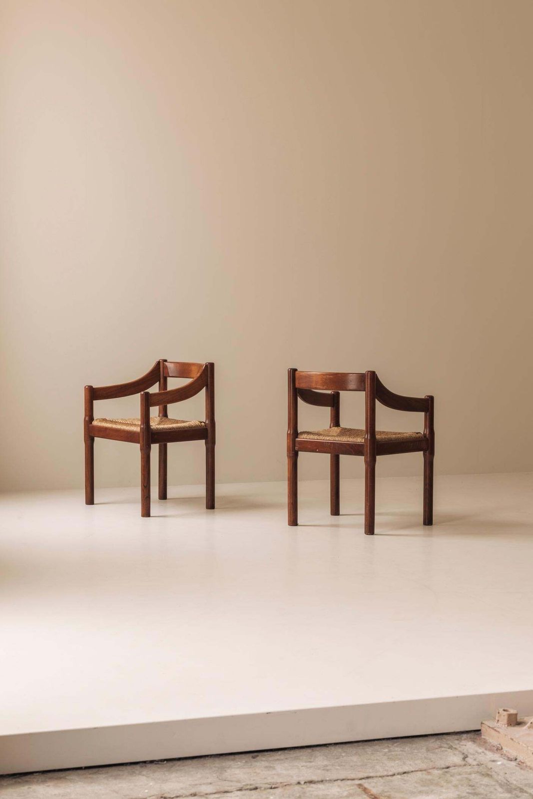 Set Of Four Carimate Chairs By Vico Magistretti For Cassina, Italy 1970s photo for sale