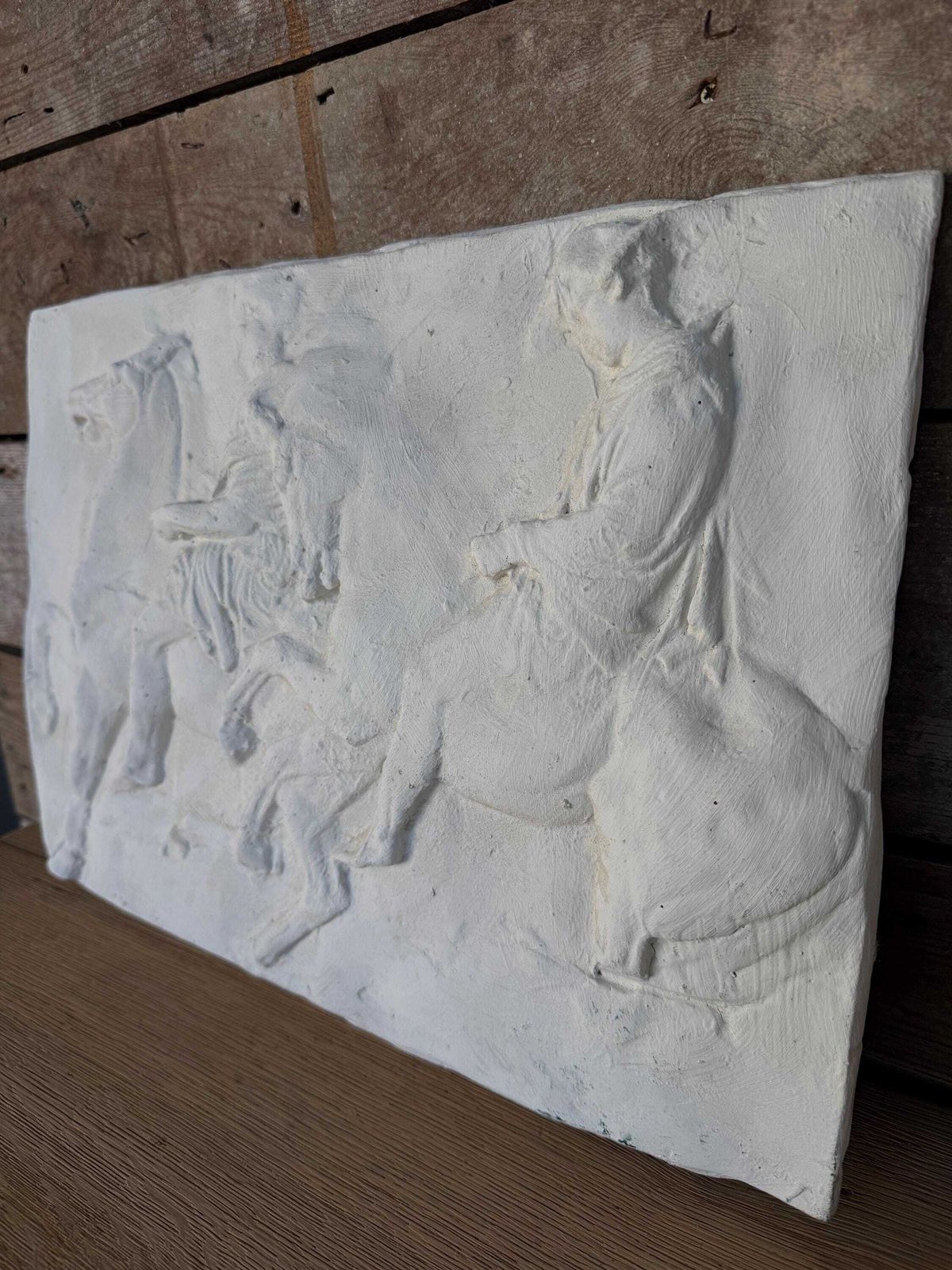 Pair Of Parthenon Frieze Plaster Reliefs photo Art