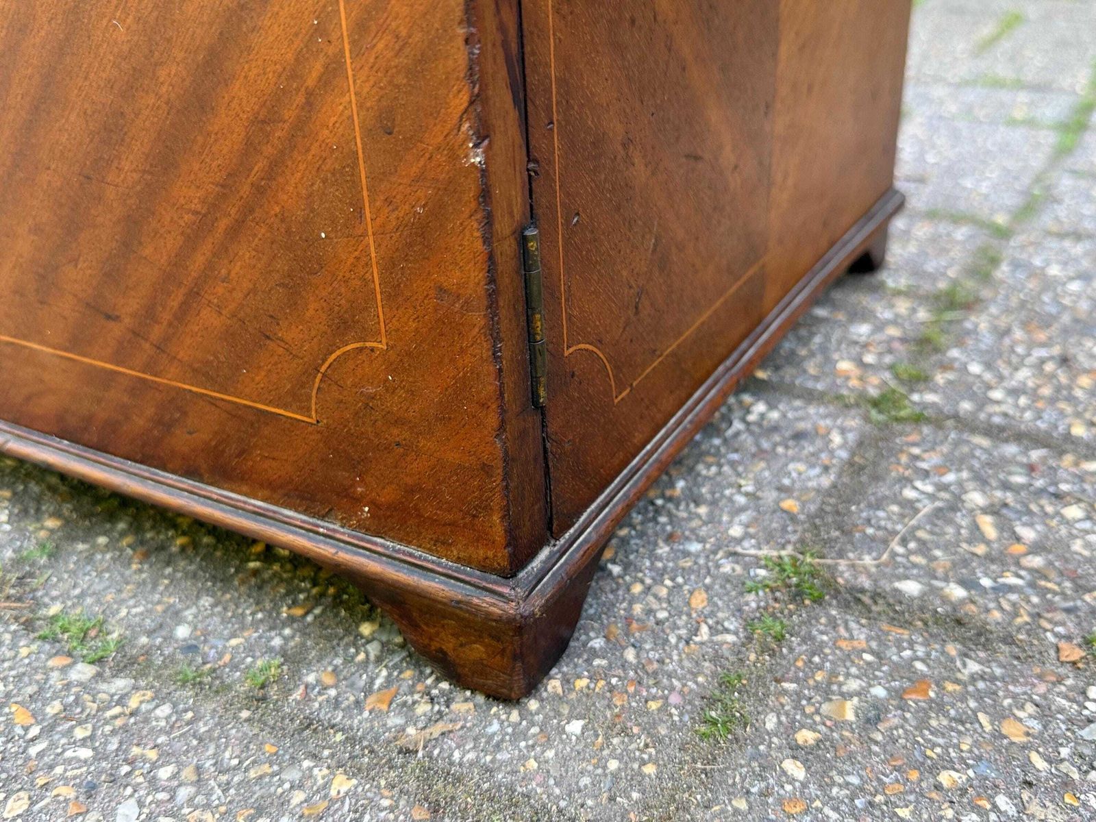 165.0 Antique Victorian Mahogany Veneered Tea Caddy / Document Box – 19th Century (55cm W X 37cm H X 33cm D) photo
