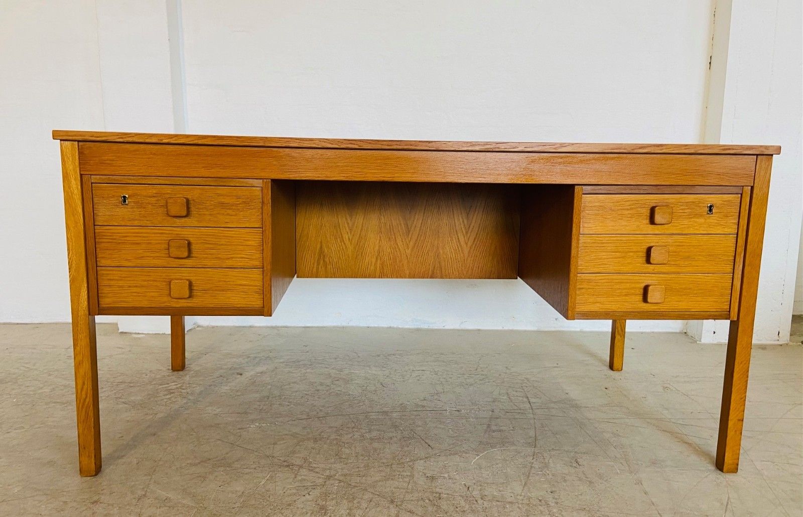 photo for sale Vintage Mid  Century Retro Danish  Oak Desk By Domino Møbler  1960,S
