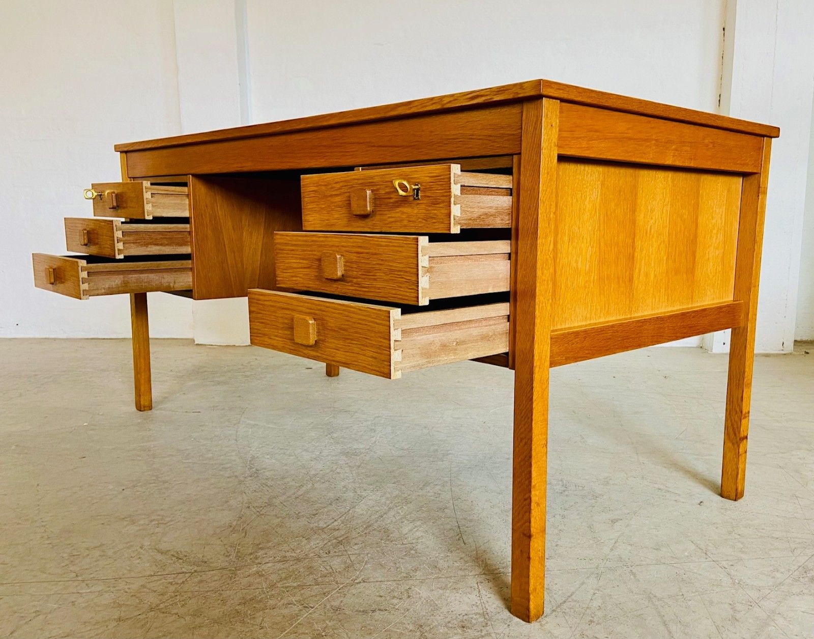 photo buy Vintage Mid  Century Retro Danish  Oak Desk By Domino Møbler  1960,S