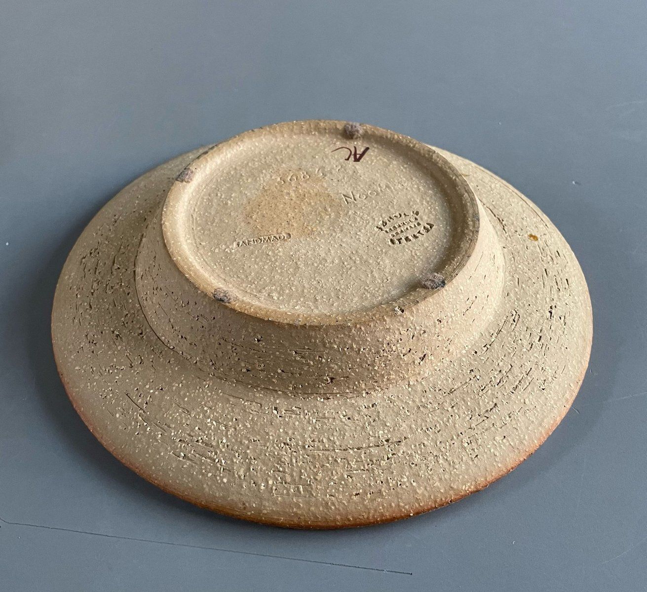 photo vinterior Stoneware Plates By Noomi Backhausen For Soholm Stentoj, 1970s, Set Of 2