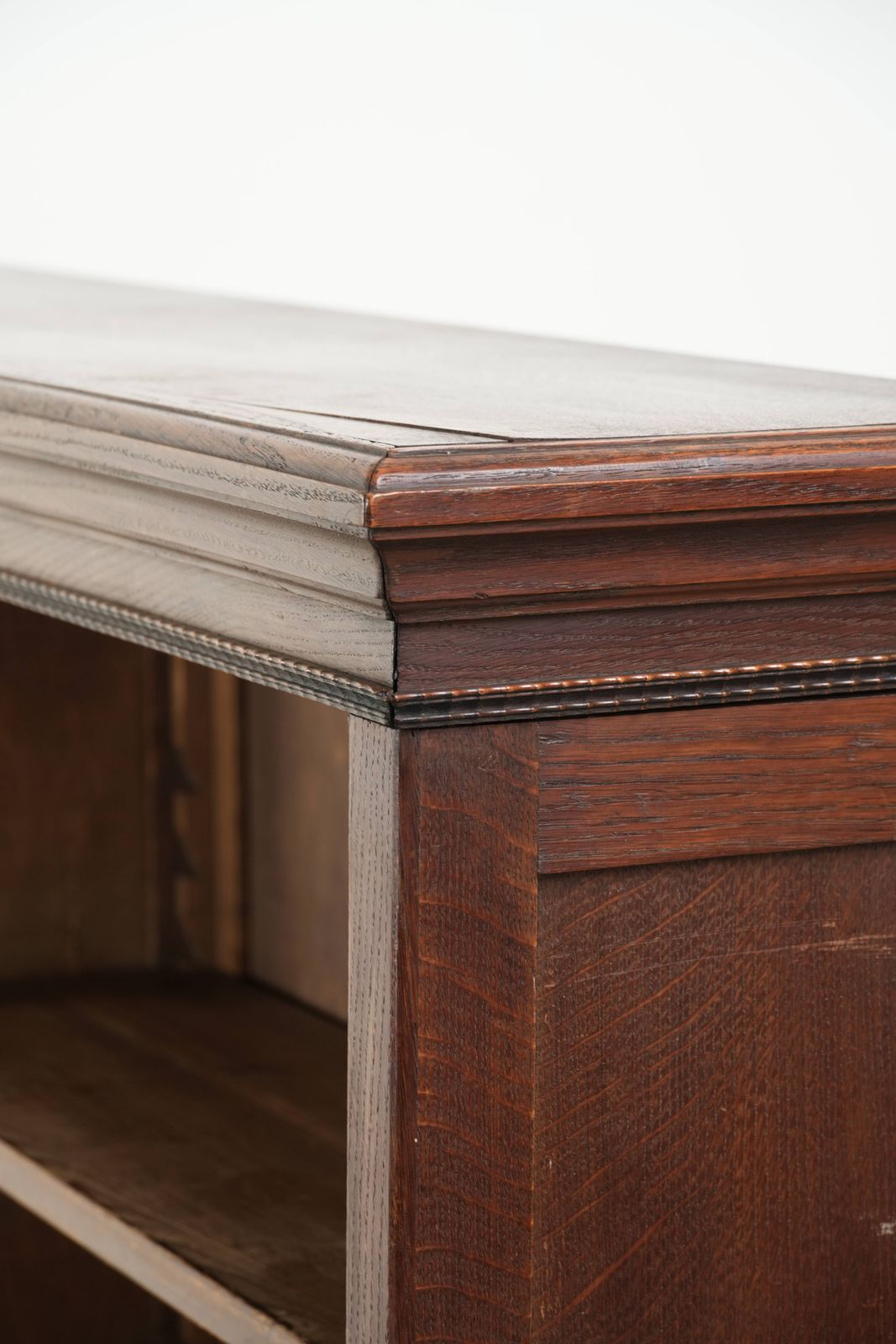 Handy Antique Dutch Oak Bookcase From The Early 20th Century With A Correct Appearance. photo vinterior