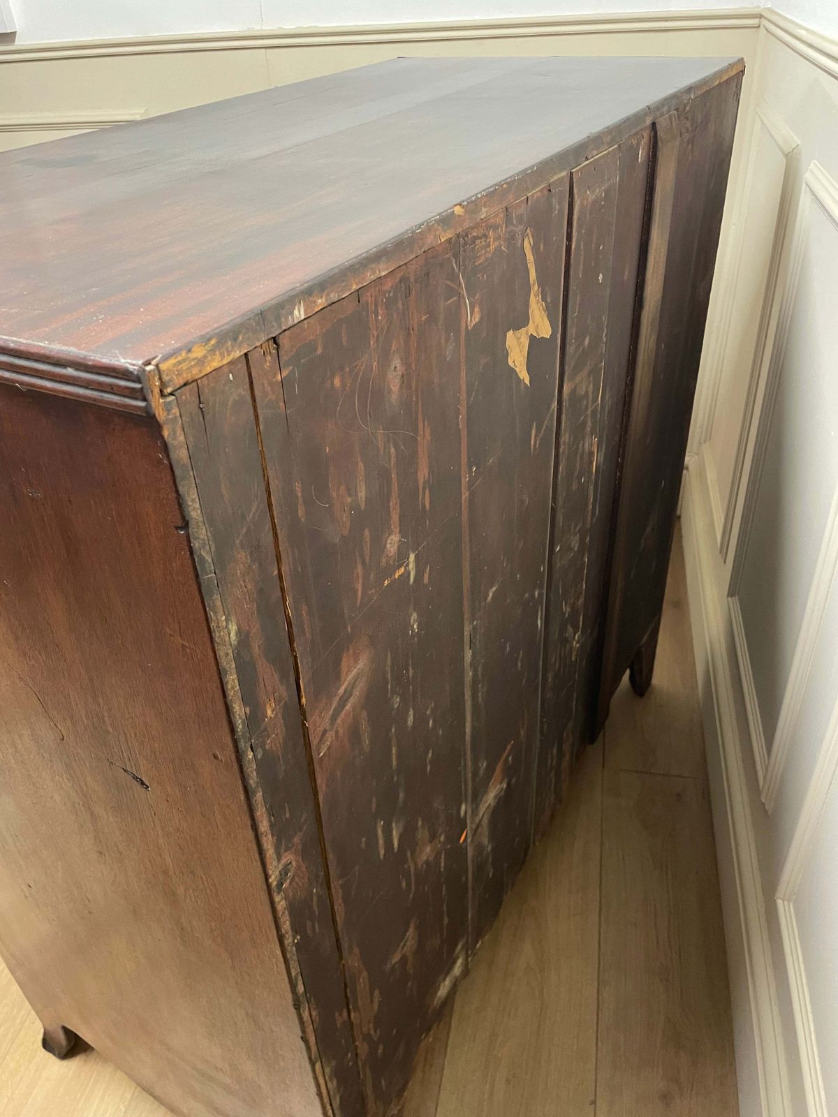 Furniture Antique Mahogany Georgian Chest Of Drawers photo