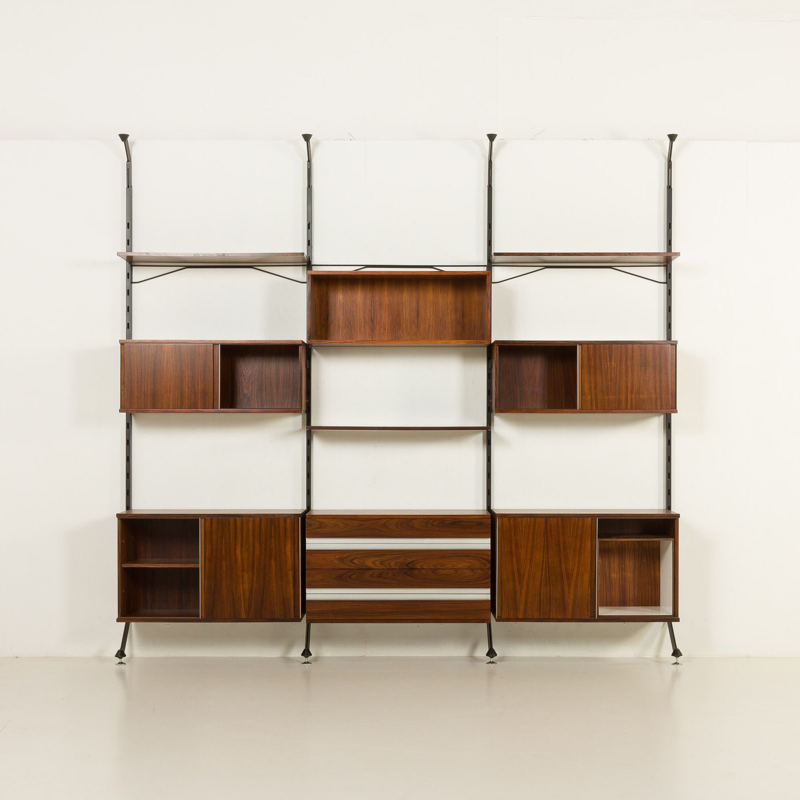 Ico Parisi Rosewood Wall Unit For Mim, Italy 1960s photo furniture