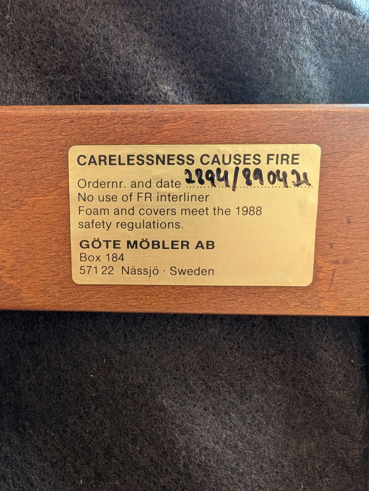 Göte Möbler Swivel Recliner & Ottoman – Swedish Mid Century Modern photo Furniture