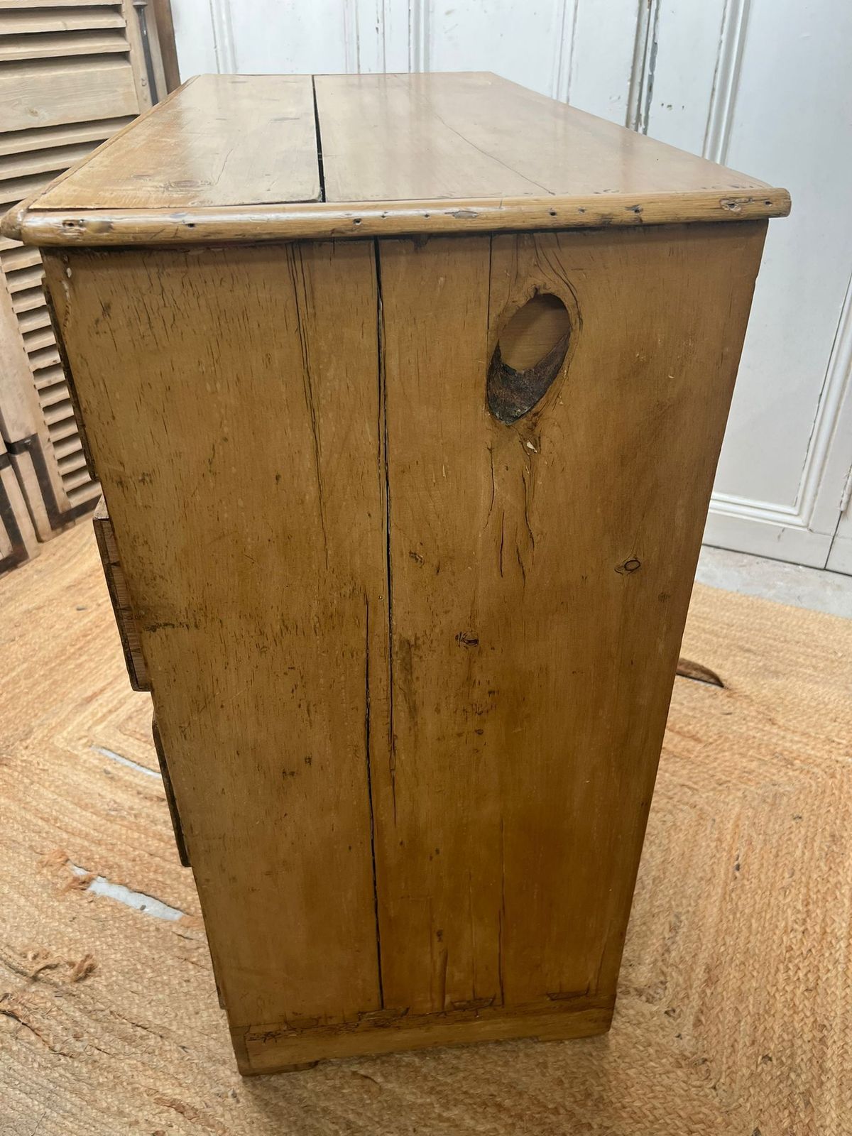 Large Victorian Pine Chest Of Drwers photo for sale