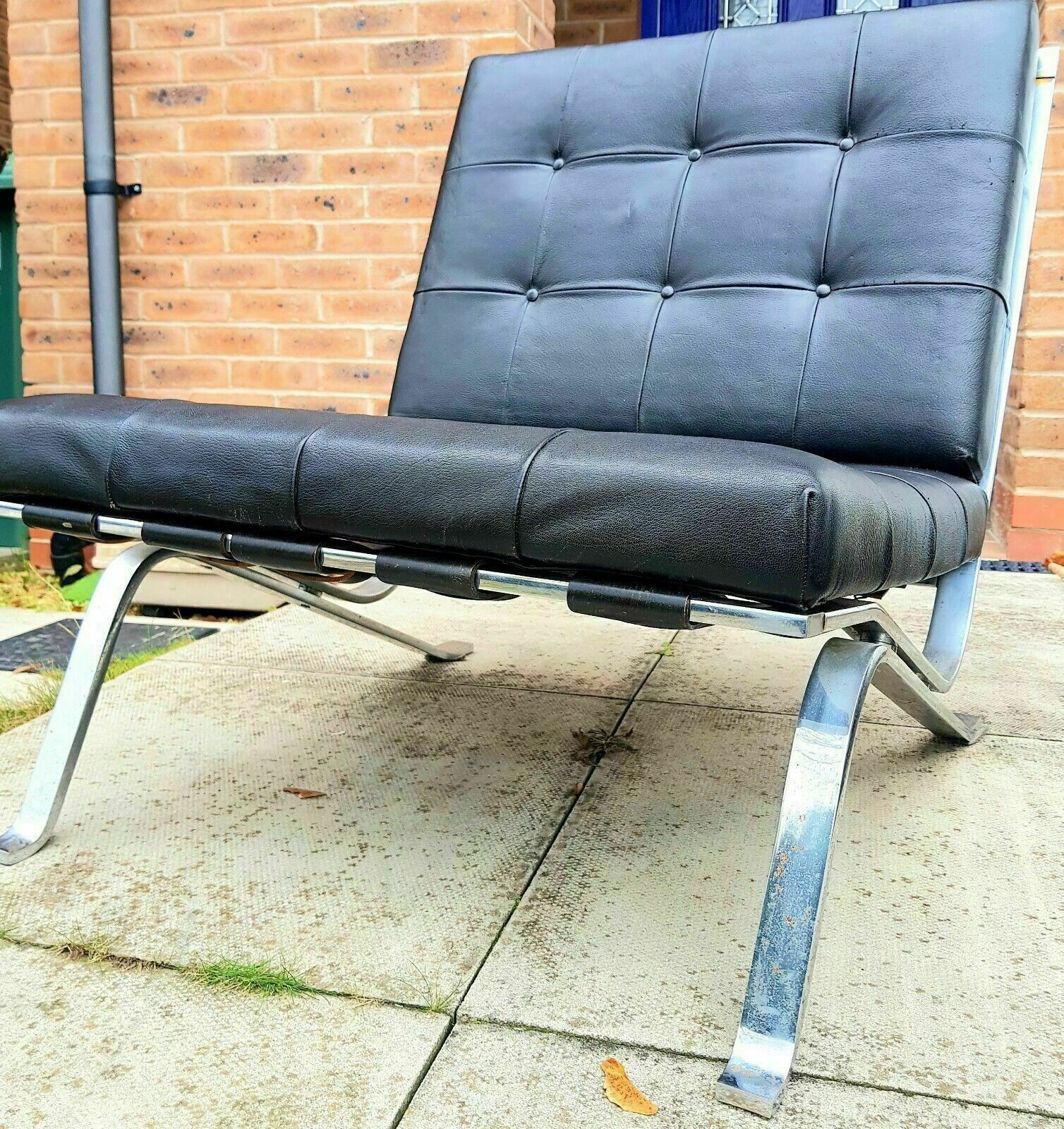 Mid Century De Sede Haussmann Rh 301 Lounge Chair Barcelona Chair photo for sale