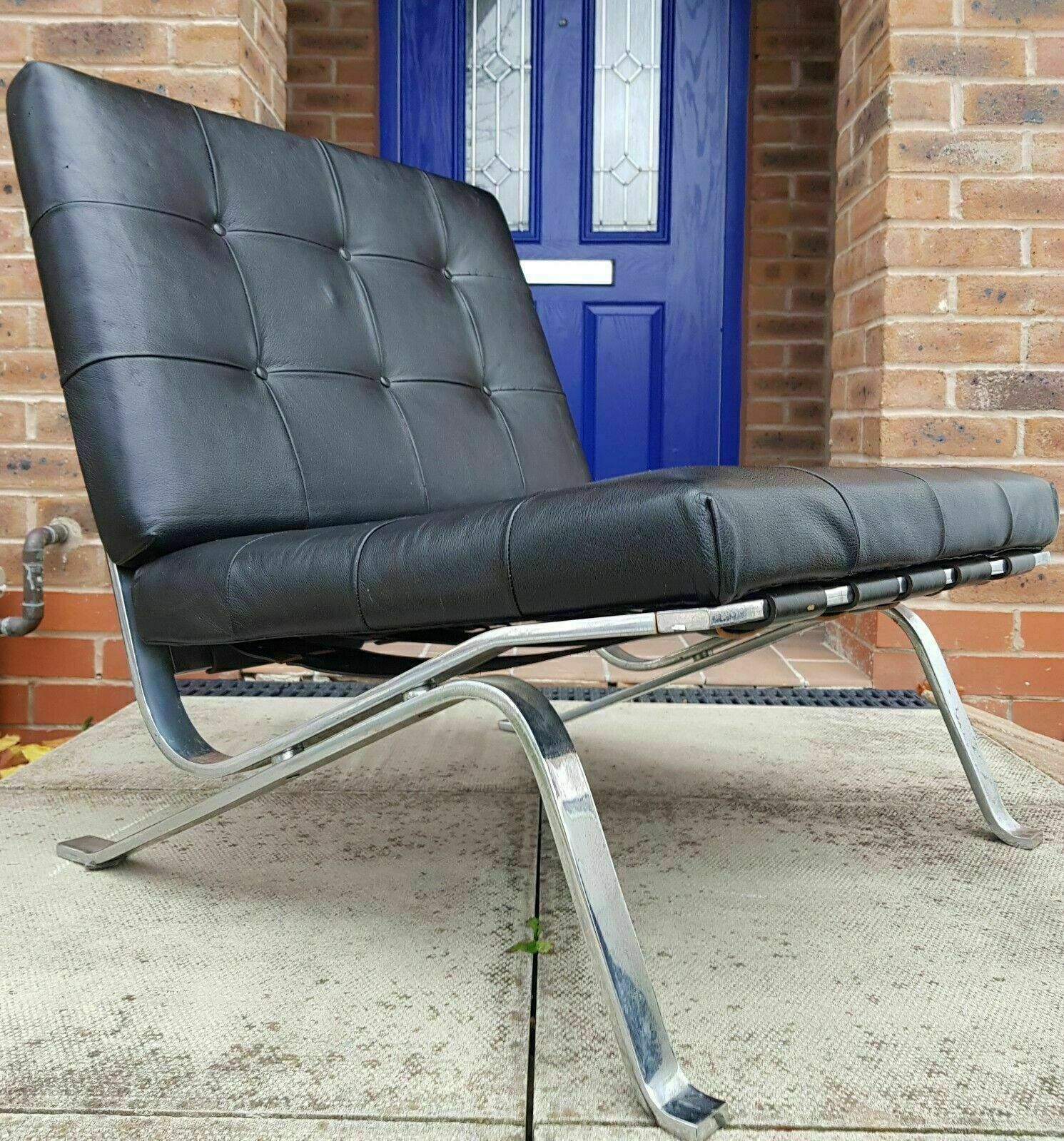 Mid Century De Sede Haussmann Rh 301 Lounge Chair Barcelona Chair