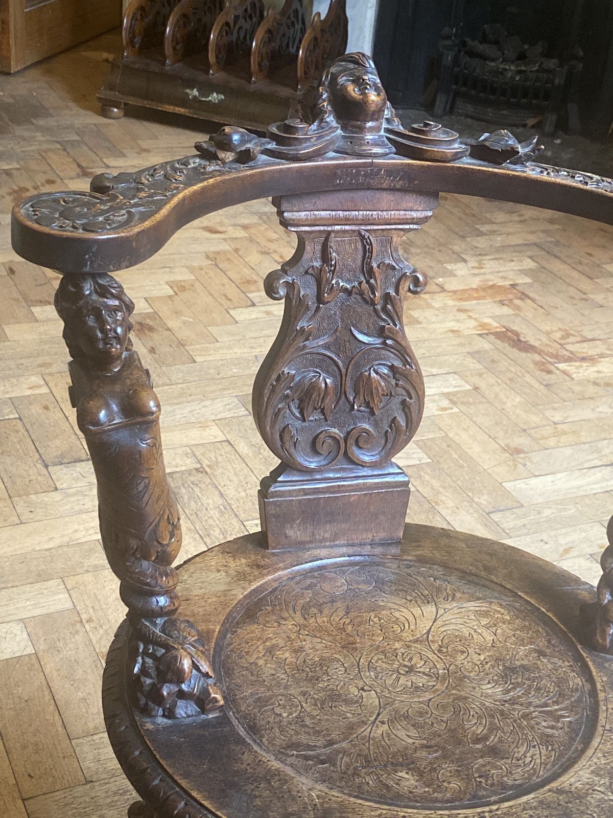 Magnificent Andrea Brustolon Style Chair Italian Baroque photo vinterior