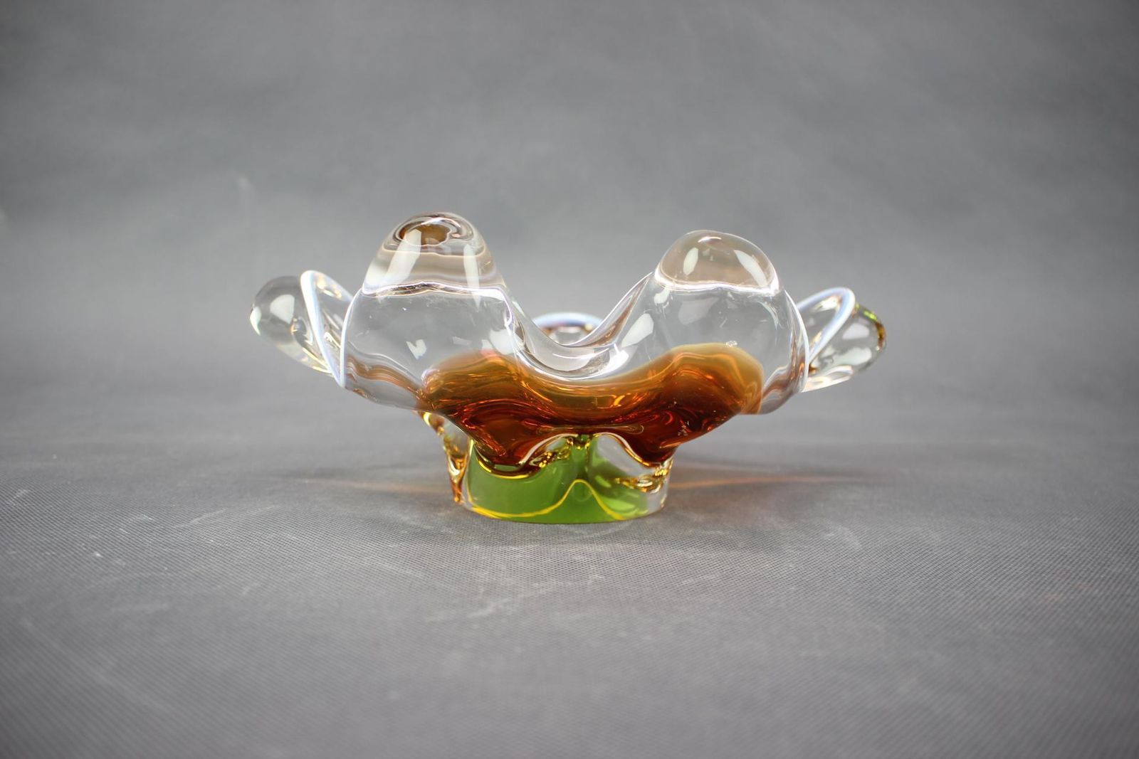 Mid-Century Tsjechisch kunstglas schaal van Josef Hospodka, jaren 1960 photo for sale