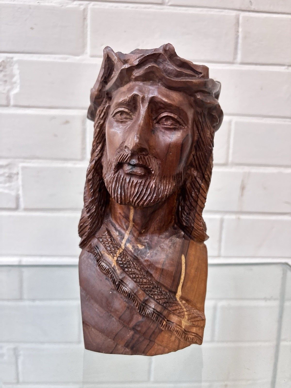 Stunning Hand Carved 20th Century Bust/Head If Jesus Christ. photo buy