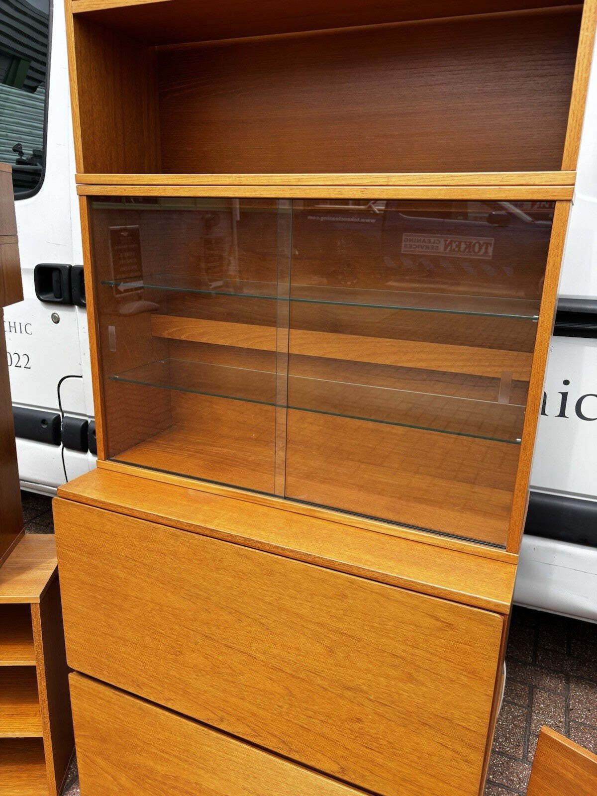 photo furniture Mid Century 13 Pieces Of Floating Cabinets Display Cabinet, Shelves & Drawers