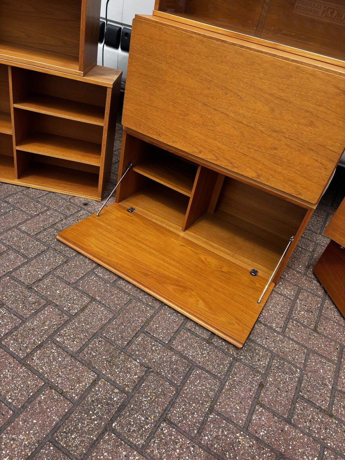 photo for sale Mid Century 13 Pieces Of Floating Cabinets Display Cabinet, Shelves & Drawers