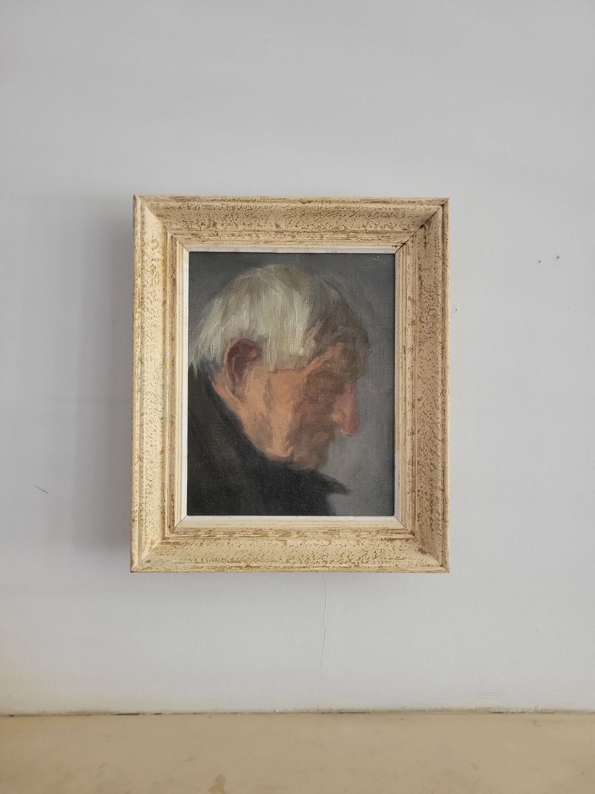 Le Veil Homme  Original French Vintage Portrait photo furniture