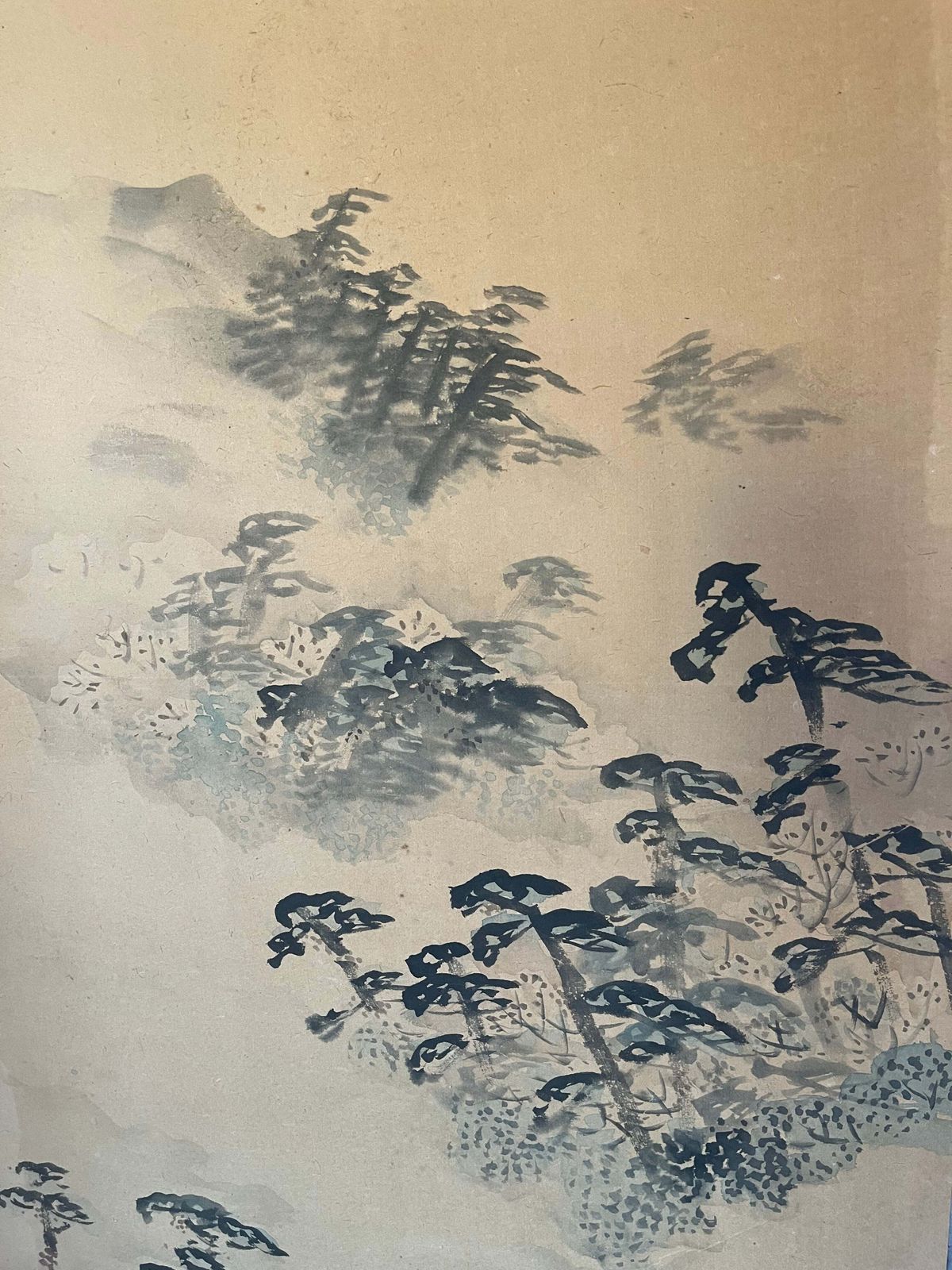 photo furniture Monumental Japanese Six Fold Byōbu Screen, Late Edo To Early Meiji Period