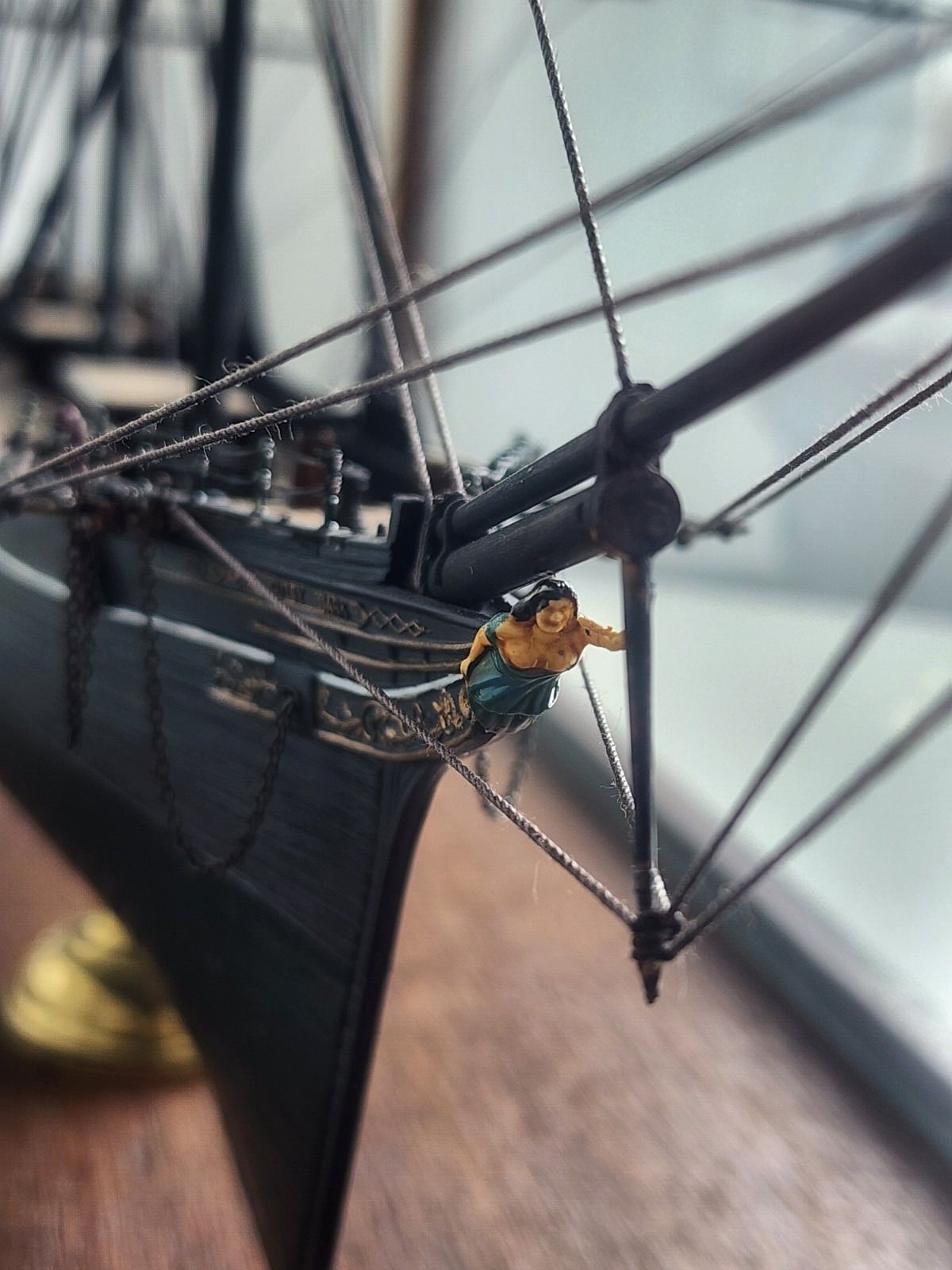 8000.0 Antique Cutty Sark Tea Clipper Ship Model Large Wooden Museum Display Case photo