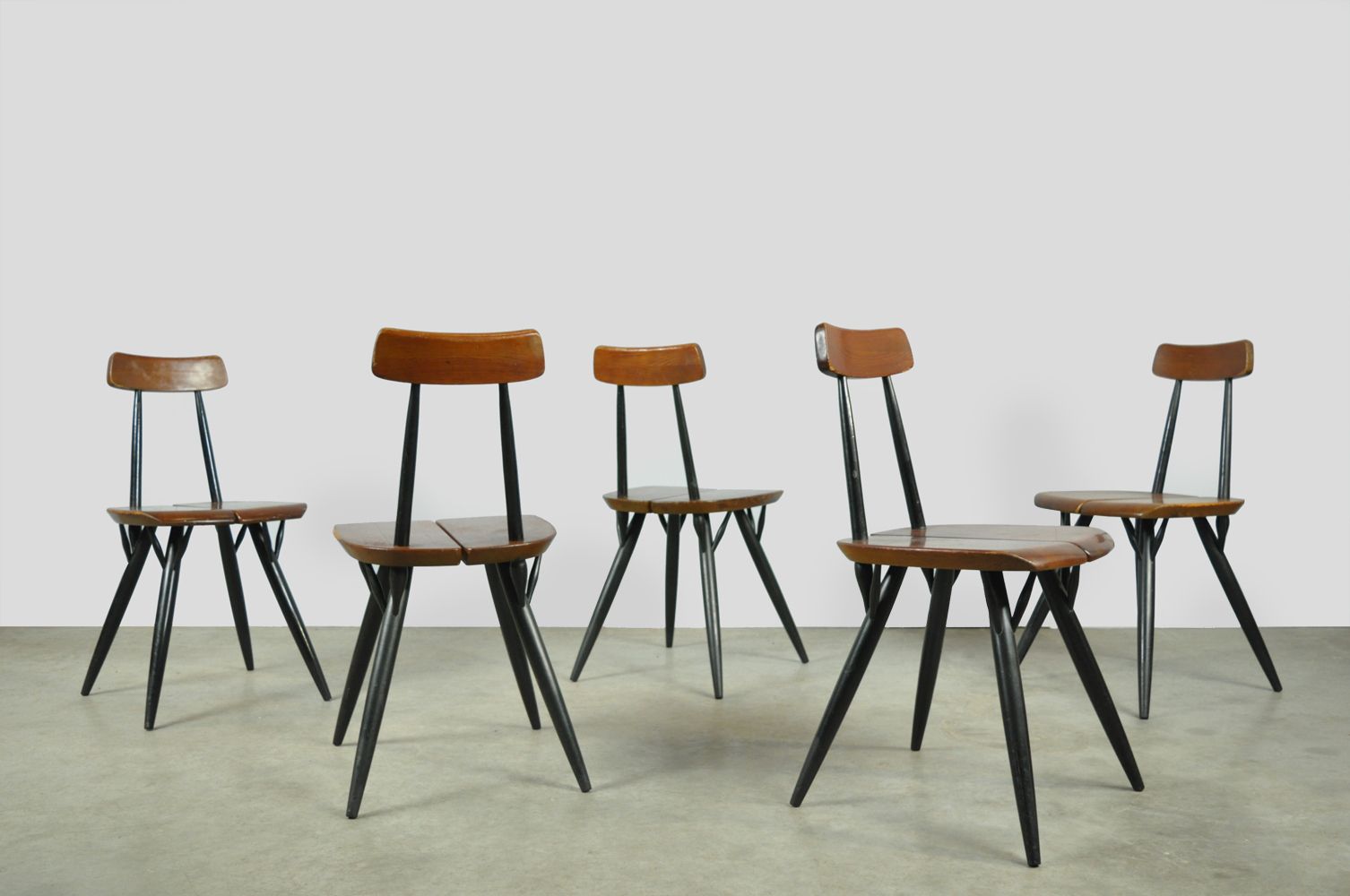 Tapiovaara Dining Table Chairs, Laukaan Puu, Finland 1950s