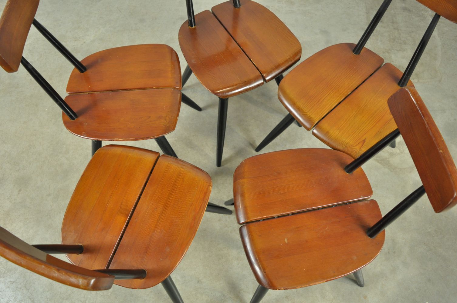 Tapiovaara Dining Table Chairs, Laukaan Puu, Finland 1950s photo vinterior